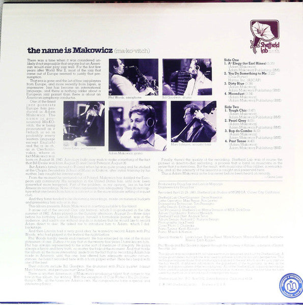 The Name Is Makowicz (Ma-kó-vitch)