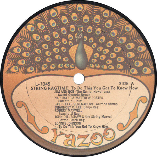 String Ragtime: To Do This You Got To Know How