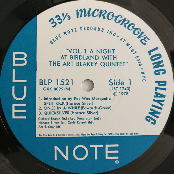 A Night At Birdland Volume 1