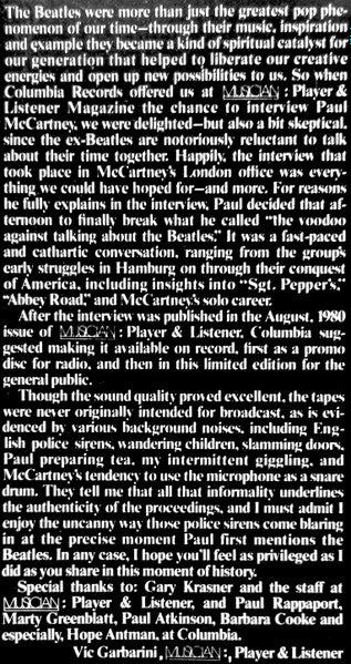 The McCartney Interview