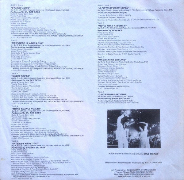 Saturday Night Fever (The Original Movie Sound Track)