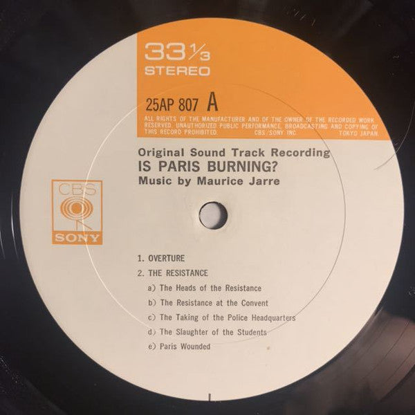 Is Paris Burning? (The Original Sound Track Recording)