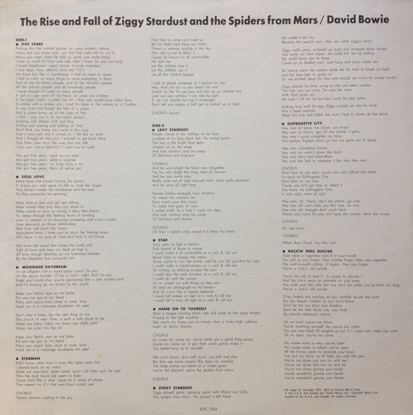 The Rise And Fall Of Ziggy Stardust And The Spiders From Mars = ジギー・スターダスト