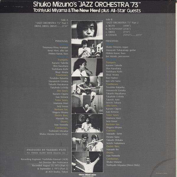 Shuko Mizuno's "Jazz Orchestra '73"