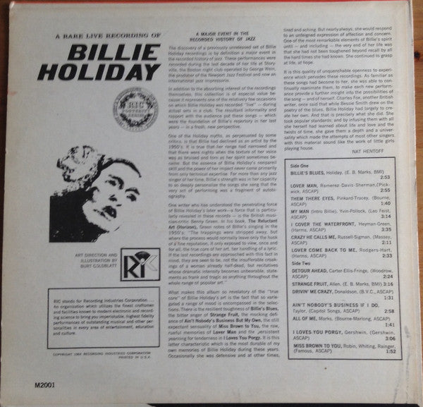 A Rare Live Recording Of Billie Holiday