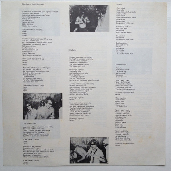 Dirty Deeds Done Dirt Cheap