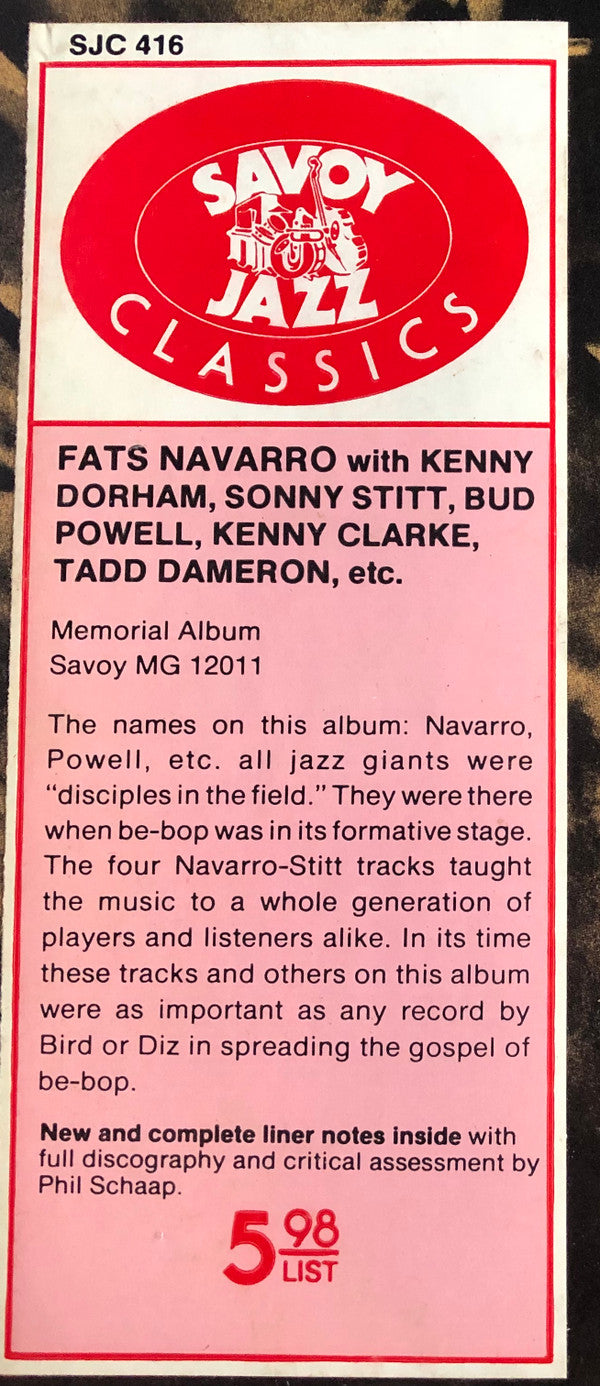 Fats Bud-Klook-Sonny-Kinney (Memorial Album Number One)