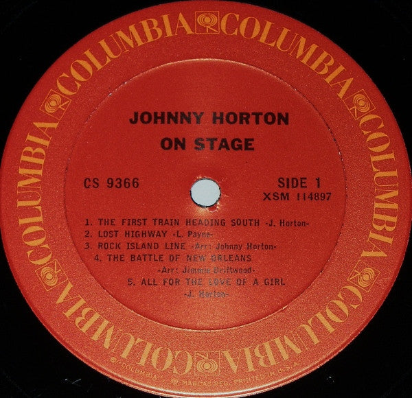 Johnny Horton On Stage