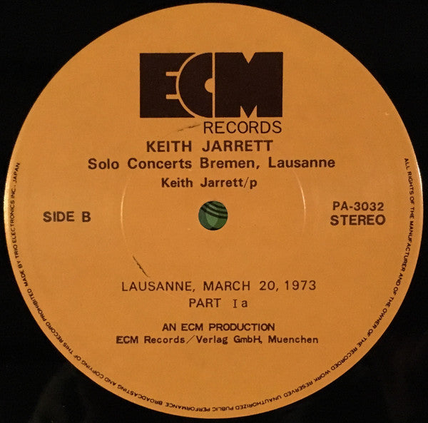 Solo Concerts: Bremen / Lausanne