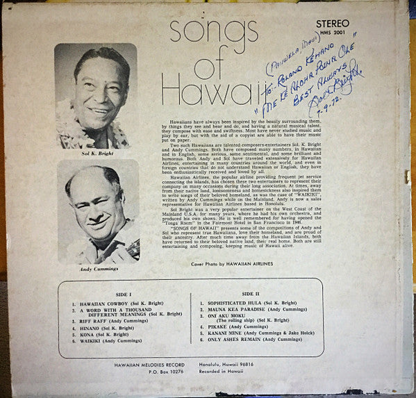 Songs Of Hawaii