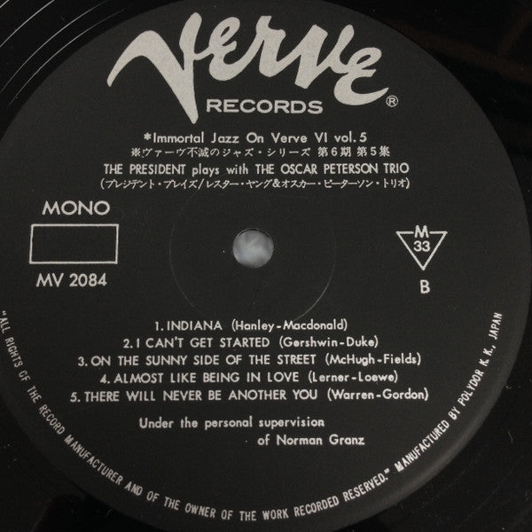 The President Plays With The Oscar Peterson Trio