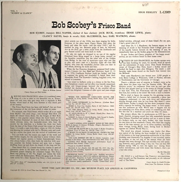 Scobey And Clancy: Bob Scobey's Frisco Band, Vol. 5
