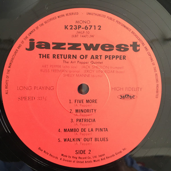 The Return Of Art Pepper