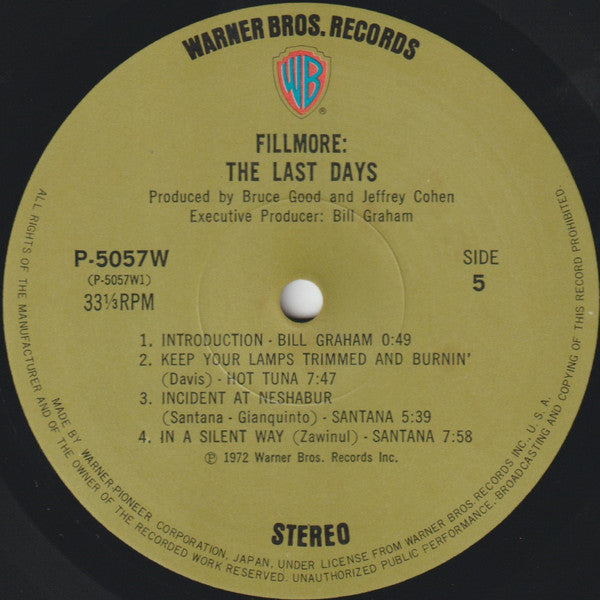 Fillmore - The Last Days