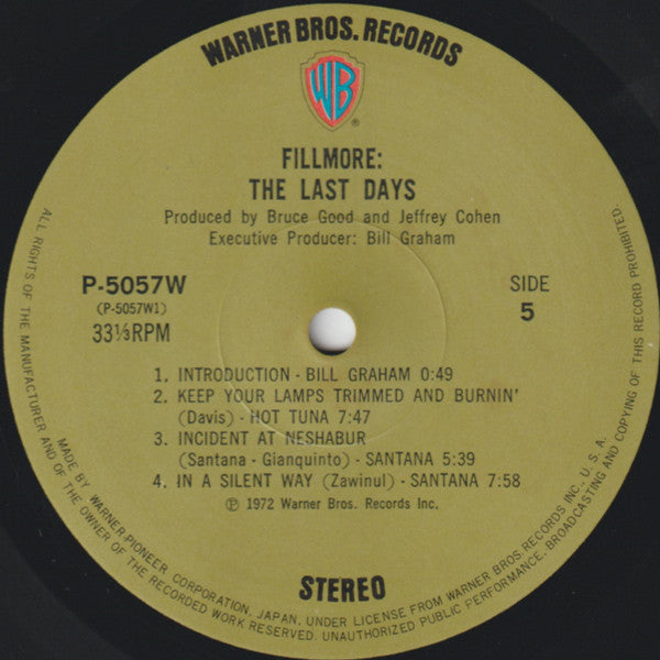Fillmore - The Last Days