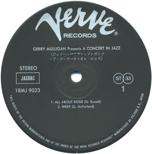 Gerry Mulligan Presents A Concert In Jazz