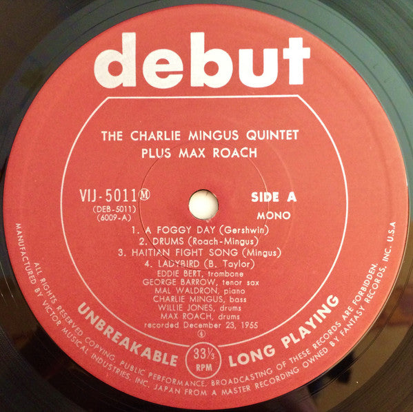 The Charles Mingus Quintet + Max Roach