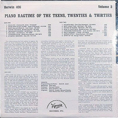 Rag Doll (Piano Ragtime Of The Teens, Twenties & Thirties Vol. 3)