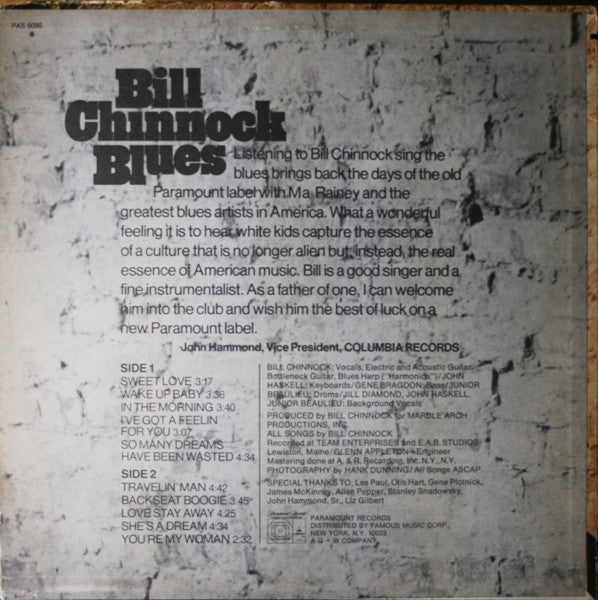 Bill Chinnock Blues