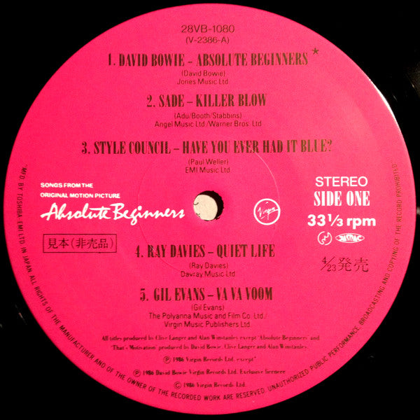Absolute Beginners - The Musical (Songs From The Original Motion Picture)