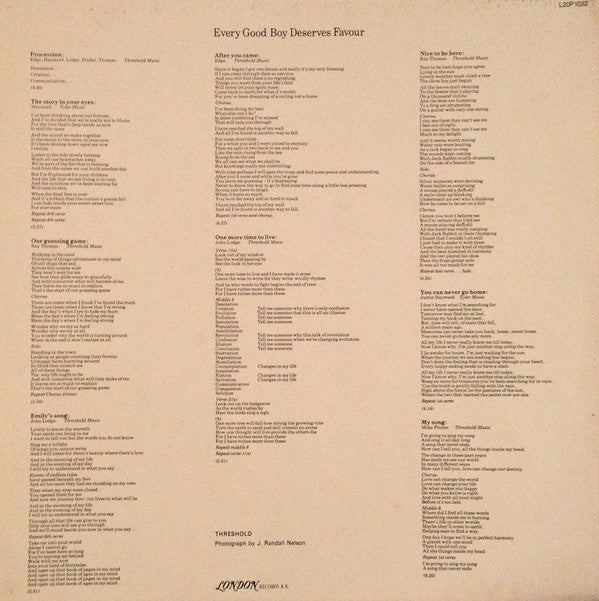 Every Good Boy Deserves Favour