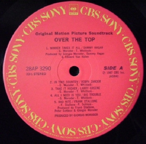 Over The Top (Original Motion Picture Soundtrack)