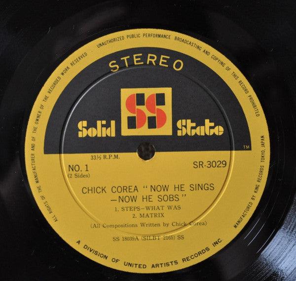 Now He Sings, Now He Sobs