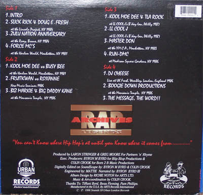 Rap Archives Legends Volume 1