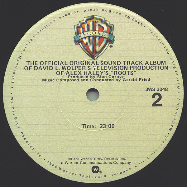 Roots (The Official Original Sound Track Album Of David L. Wolper's Television Production Of Alex Haley's)