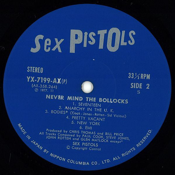 Never Mind The Bollocks Here's The Sex Pistols = 勝手にしやがれ