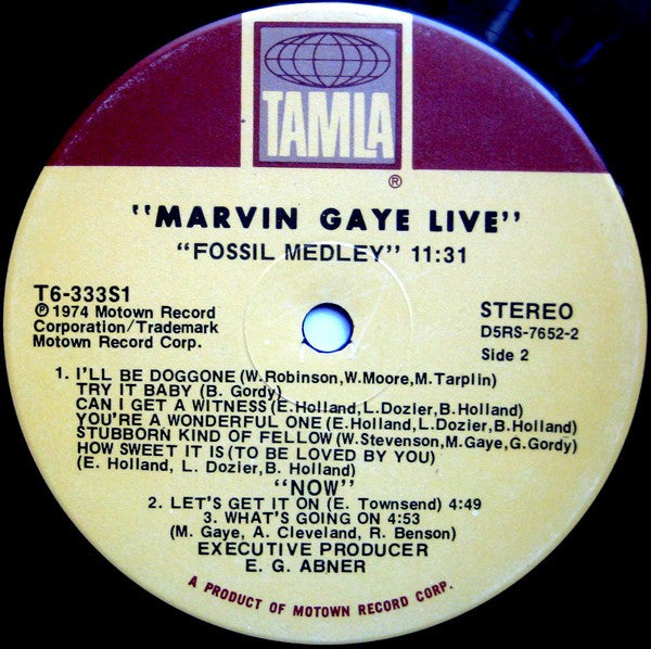 Marvin Gaye Live!