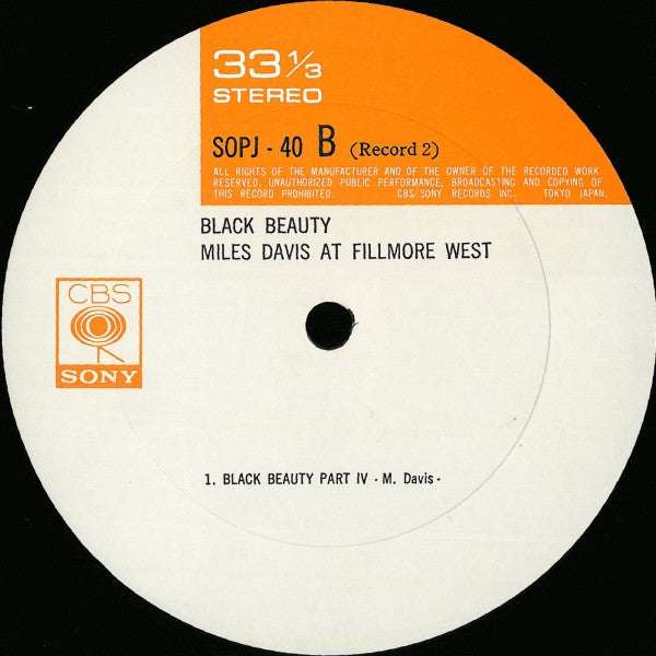 Black Beauty (Miles Davis At Fillmore West)