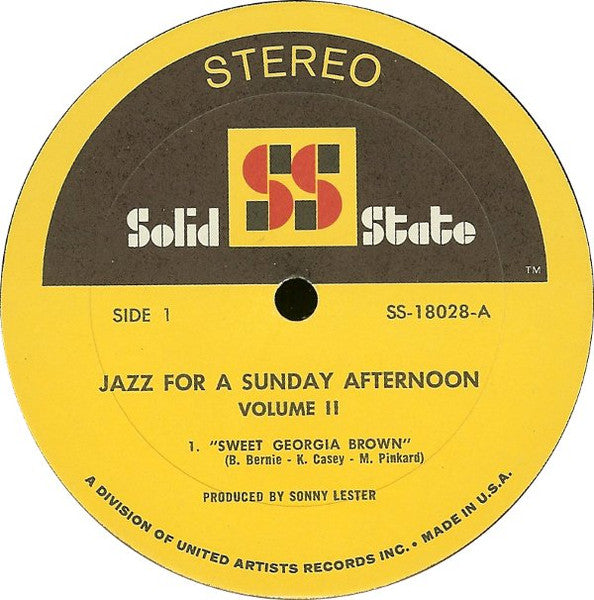 Jazz For A Sunday Afternoon Volume 2