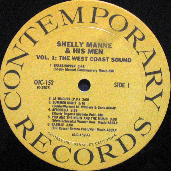 Shelly Manne And His Men, Volume 1 - The West Coast Sound