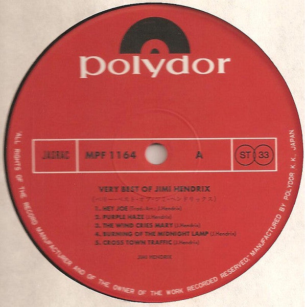 Very Best Of Jimi Hendrix