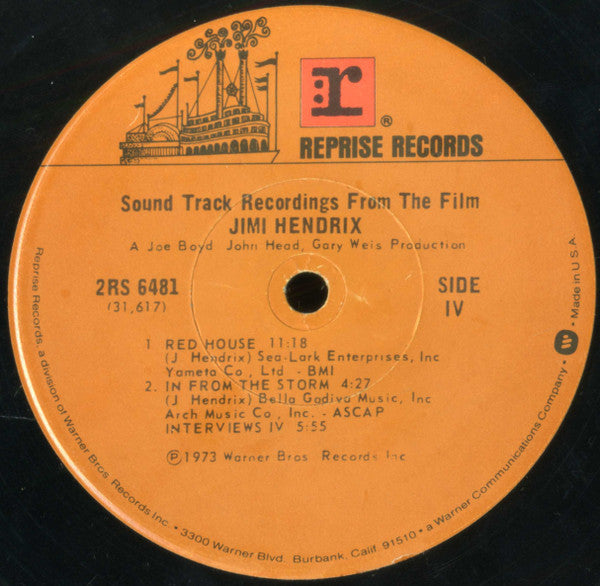 Sound Track Recordings From The Film "Jimi Hendrix"