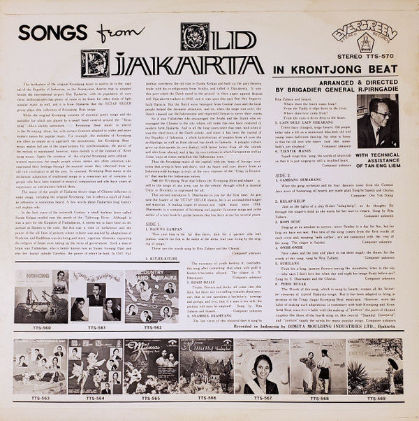 Songs From Old Djakarta In Krontjong Beat
