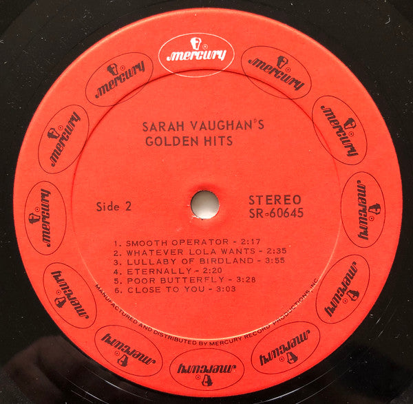 Sarah Vaughan's Golden Hits