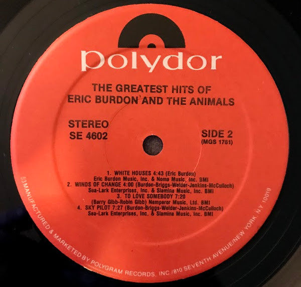 The Greatest Hits Of Eric Burdon And The Animals