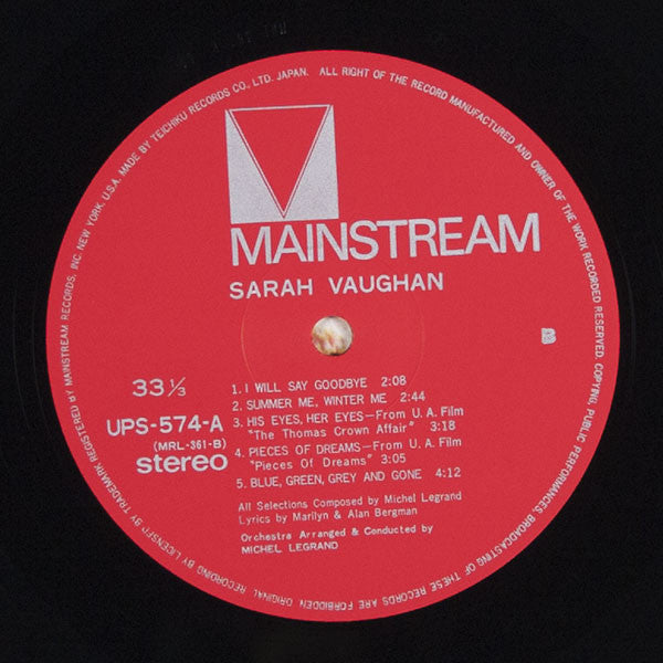 Orchestra Arranged And Conducted By Michel Legrand