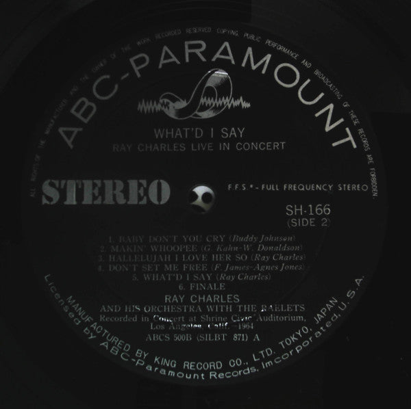What'd I Say / Ray Charles Live In Concert