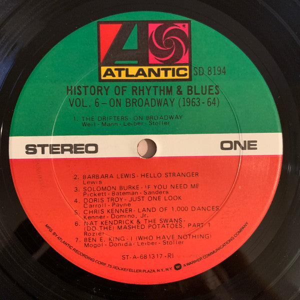 History Of Rhythm & Blues Volume 6 On Broadway 1963-64