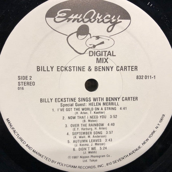 Billy Eckstine Sings With Benny Carter