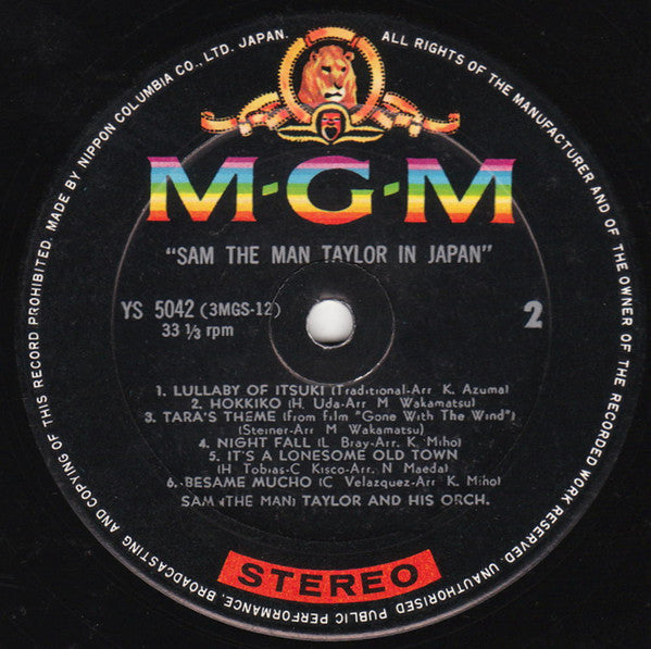 Sam (The Man) Taylor In Japan = 日本のサム・テイラー