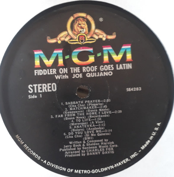 Release: "Fiddler On The Roof" Goes Latin-Vinyl-US-1965-SE4283-15317327