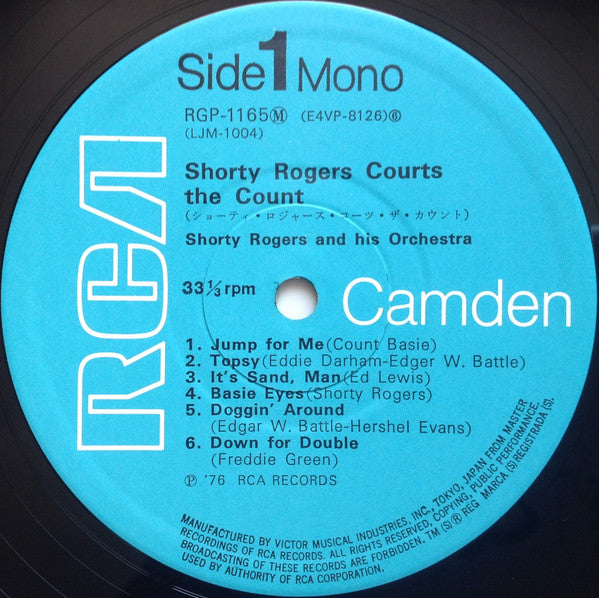 Shorty Rogers Courts The Count = ショーティ・ロジャース・コーツ・ザ・カウント