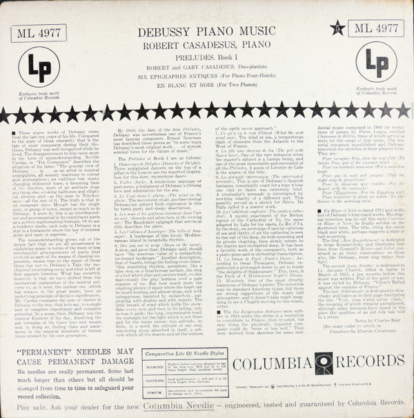 Piano Music (Preludes Book I / Six Epigraphes Antiques / En Blanc Et Noir)