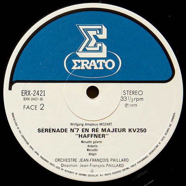 Mozart Serenade No. 7 En Re Majeur KV 250 "Haffner"