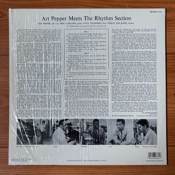 Art Pepper Meets The Rhythm Section