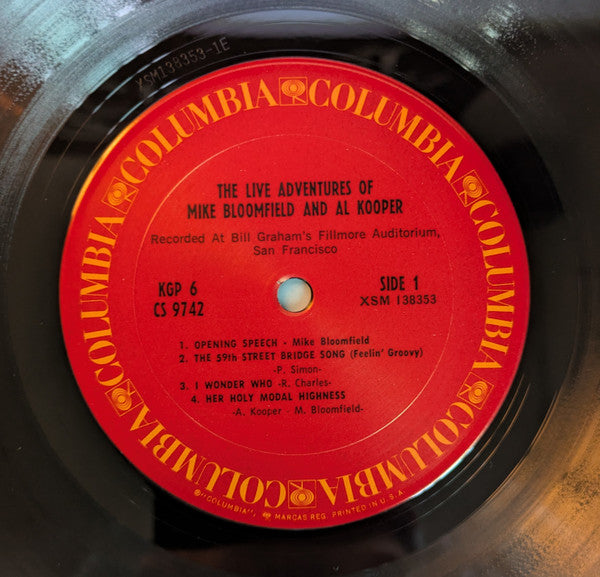 The Live Adventures Of Mike Bloomfield And Al Kooper